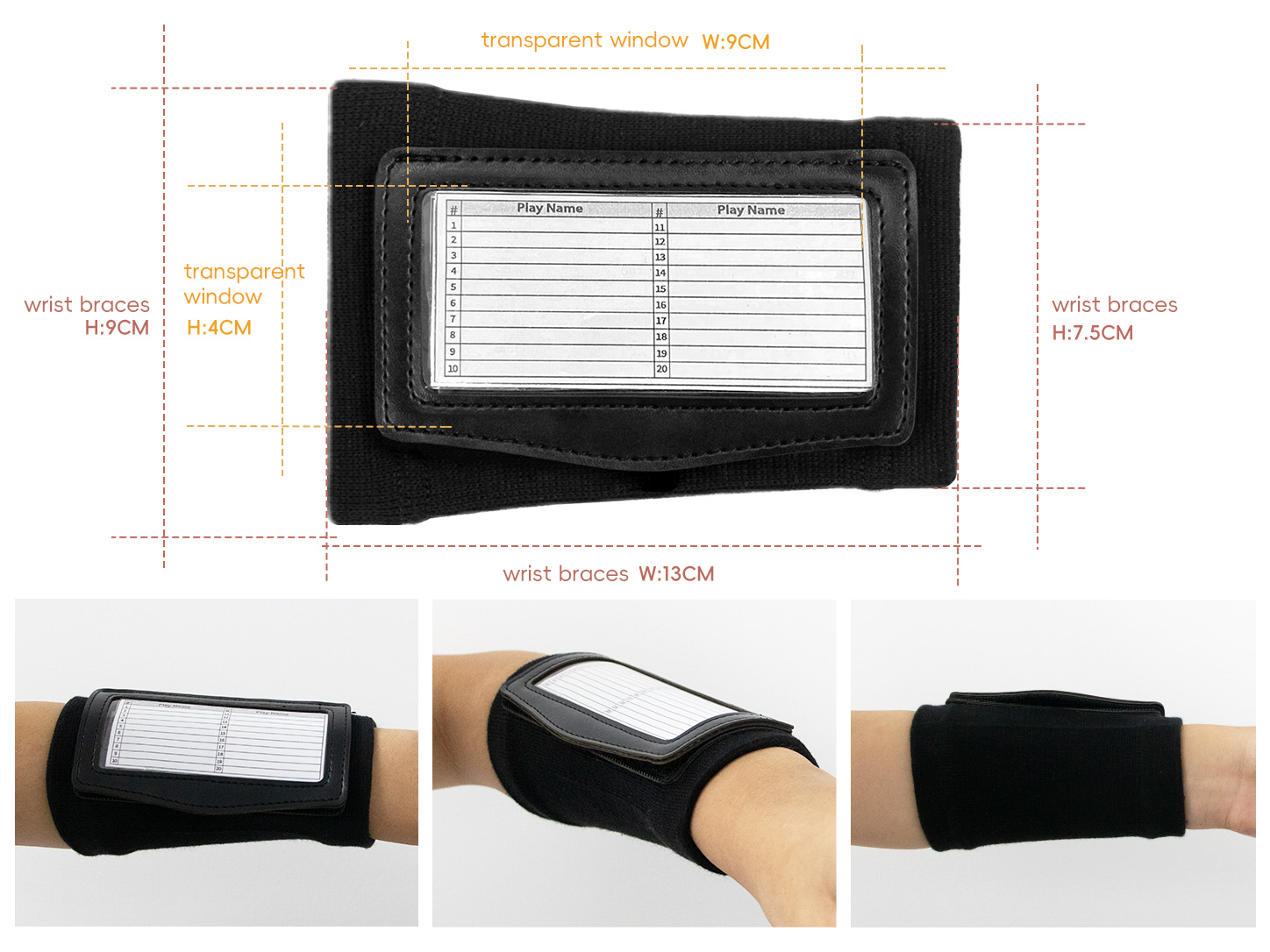 Children's asymmetrical rugby tactical wristband model